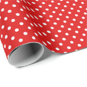Rood en wit pokdot papier (Rol Hoek)