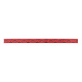 Rood en Wit Polka Dot met Blauw Lint (Voorkant)