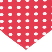 Rood en wit polka dot patroon tafelloper (Hoek)