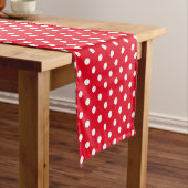 Rood en wit polka dot patroon tafelloper (Voorbeeld)