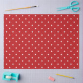 Rood en wit Polka Dot Tissue Paper Tissuepapier (Craft)