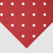 Rood en wit Polka Dot Tissue Paper Tissuepapier (Detail)