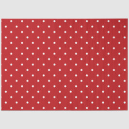 Rood en wit Polka Dot Tissue Paper Tissuepapier
