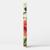 Rood en Wit Poppies iPhone Case (Achterkant / Rechts)