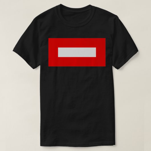 Rood en wit rechthoekig Premium T-shirt (Design voorkant)