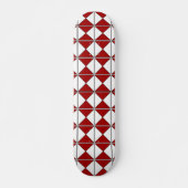 Rood en wit Retro Persoonlijk Skateboard (Voorkant)