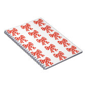 Rood en wit rond Notitieboek (Rechterzijde)