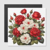 Rood en wit roos (Voorkant / Achterkant)