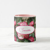 Rood en wit Roos Bloemen Bloemen Rozen Mok (Midden)