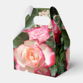 Rood en Wit Roos Bloemen Party Cake Favor Box Bedankdoosjes (Voorkant Zijde)