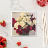 Rood en wit Roos Servetten (Insitu)