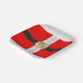 Rood en Wit Santa Suit 🎅 Papieren Bordje (Gebogen)