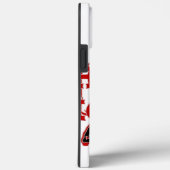 Rood en wit Santa Walking Ho Ho Art Print Case-Mate iPhone Case (Achterkant / Rechts)