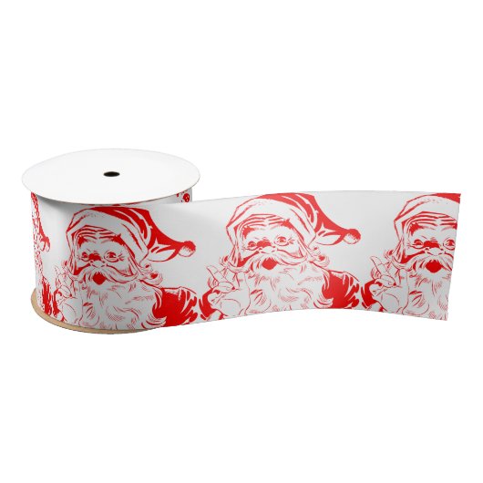 ROOD EN WIT SANTA WIDE LINT (Spoel)