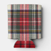 Rood en wit Schotse tartan plaid. Blikjeskoeler (Achterkant)