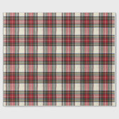 Rood en wit Schotse tartan plaid. Cadeaupapier (Vlak)