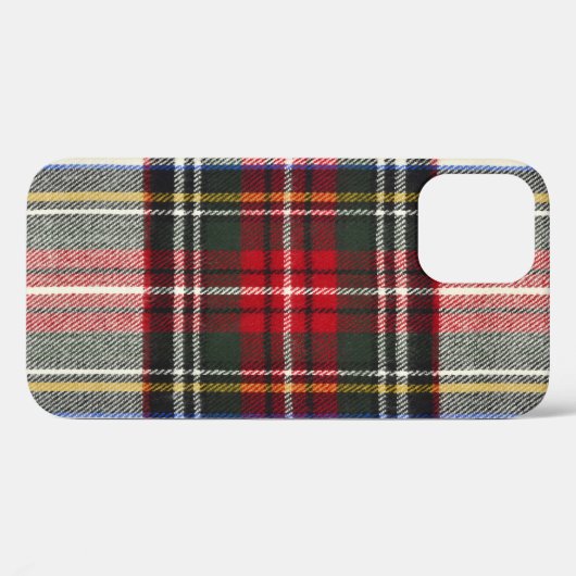 Rood en wit Schotse tartan plaid. Case-Mate iPhone Case (Achterkant (horizontaal))