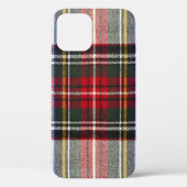 Rood en wit Schotse tartan plaid. Case-Mate iPhone Case (Achterkant)