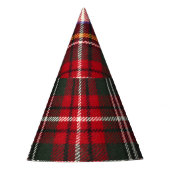Rood en wit Schotse tartan plaid. Feesthoedjes (Voorkant)