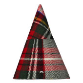 Rood en wit Schotse tartan plaid. Feesthoedjes (Rechts)