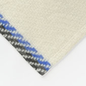 Rood en wit Schotse tartan plaid. Fleece Deken (Hoek)