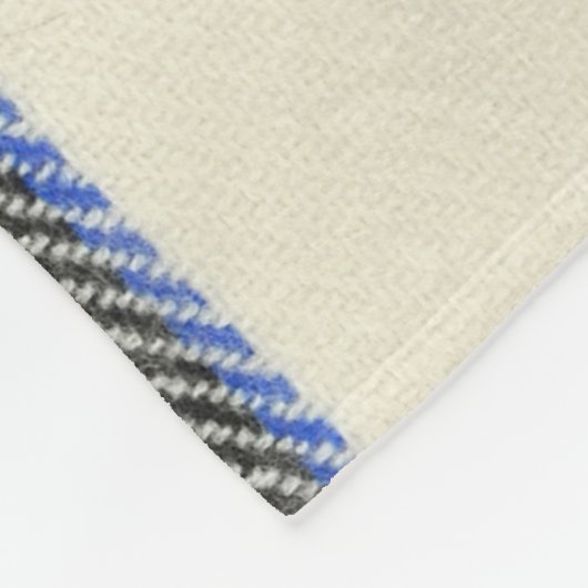 Rood en wit Schotse tartan plaid. Fleece Deken (Hoek)