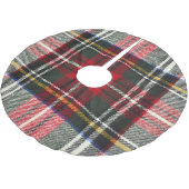Rood en wit Schotse tartan plaid. Kerstboom Rok (Gekanteld)