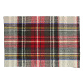 Rood en wit Schotse tartan plaid. Kussensloop (Voorkant)
