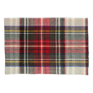 Rood en wit Schotse tartan plaid. Kussensloop