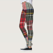 Rood en wit Schotse tartan plaid. Leggings (Links)