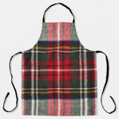 Rood en wit Schotse tartan plaid. Schort (Voorkant)