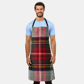 Rood en wit Schotse tartan plaid. Schort (Gedragen)