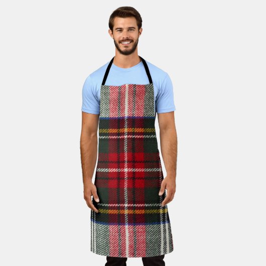 Rood en wit Schotse tartan plaid. Schort (Gedragen)