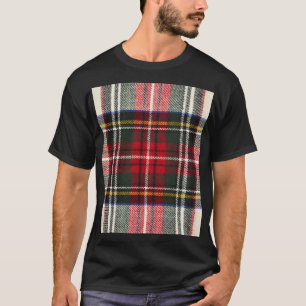 Rood en wit Schotse tartan plaid. T-shirt