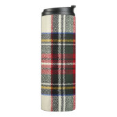 Rood en wit Schotse tartan plaid. Thermosbeker (Gedraaid links)