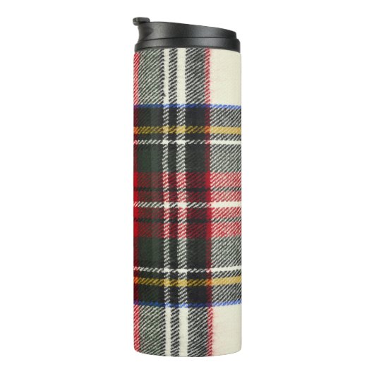 Rood en wit Schotse tartan plaid. Thermosbeker (Geroteerd rechts)