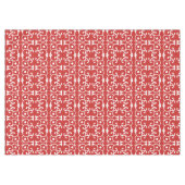 Rood en Wit Schrolontwerp (pas de Kleur aan) Tafelkleed (Voorkant (Horizontaal))
