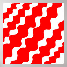 Rood en wit schuin golvenpatroon