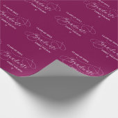 Rood en Wit Script Afstudeerklas 2026 Cadeaupapier (Hoek)