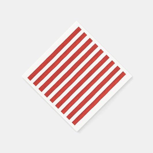 Rood en wit servetten (Hoek)