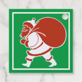 Rood en wit Sinterklaas Bedankjes Labels (Achterkant)