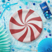 Rood en wit Snoep Papieren Borden Bordje (Feest)