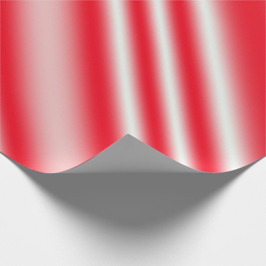 Rood en wit Snoep-riet gestreept omslagpapier Cadeaupapier (Hoek)