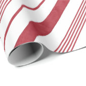 Rood en wit Snoep Striped Wrapping Paper met kerst Cadeaupapier (Rol Hoek)