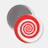 Rood en wit Snoep wervelkolom Magneet (Voorkant / Achterkant)