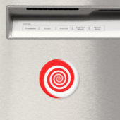 Rood en wit Snoep wervelkolom Magneet (Insitu (Vaatwasser))