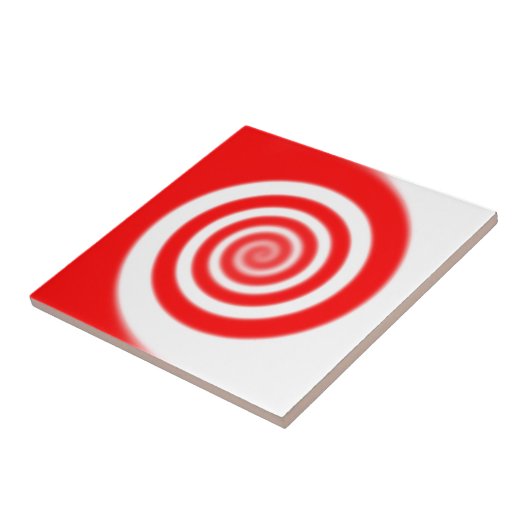 Rood en wit Snoep wervelkolom Tegeltje (Zijkant)