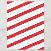 Rood en wit snoepje Boarder Clipart Kerstmis (Achterkant)