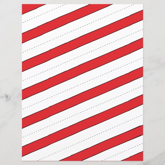 Rood en wit snoepje Boarder Clipart Kerstmis (Achterkant)