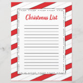 Rood en wit snoepje Boarder Clipart Kerstmis (Voorkant)